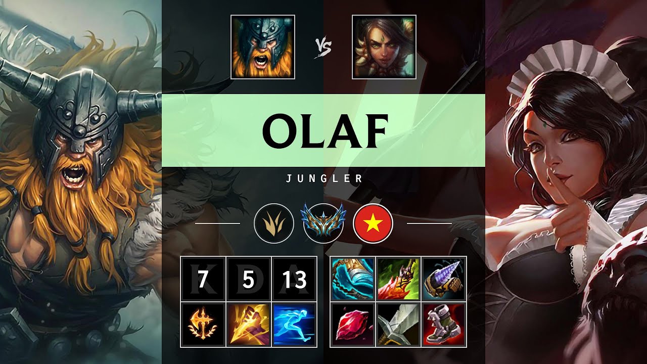 Olaf Jungle vs Nidalee - VN Challenger Patch 25.20