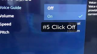 how to turn off voice guide or narrator on samsung smart tv