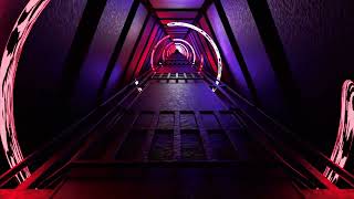 Abstract Sci-Fi Tunnel VJ Motion Background Rotating Geometric shape Loop Laser fx | Free footage