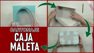 How to make a BOX in the shape of a SUITCASE / CARDBOARD