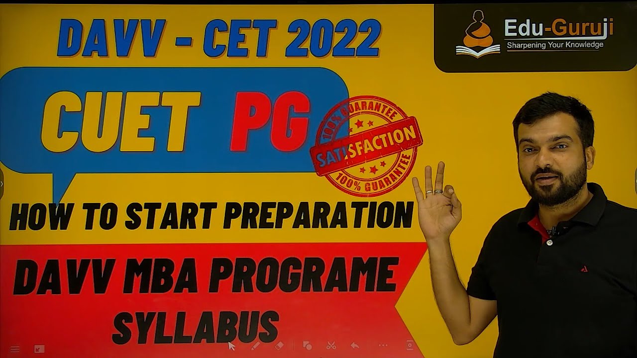 DAVV PG MBA CUET SYLLABUS I HOW TO START PREPARATION EDUGURUJI I davv-pg-mba-cuet-syllabus-i-how-to-start-preparation-eduguruji-i