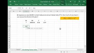 How to Calculate the Future Value (FV) of Single Cash Flow in MS Excel