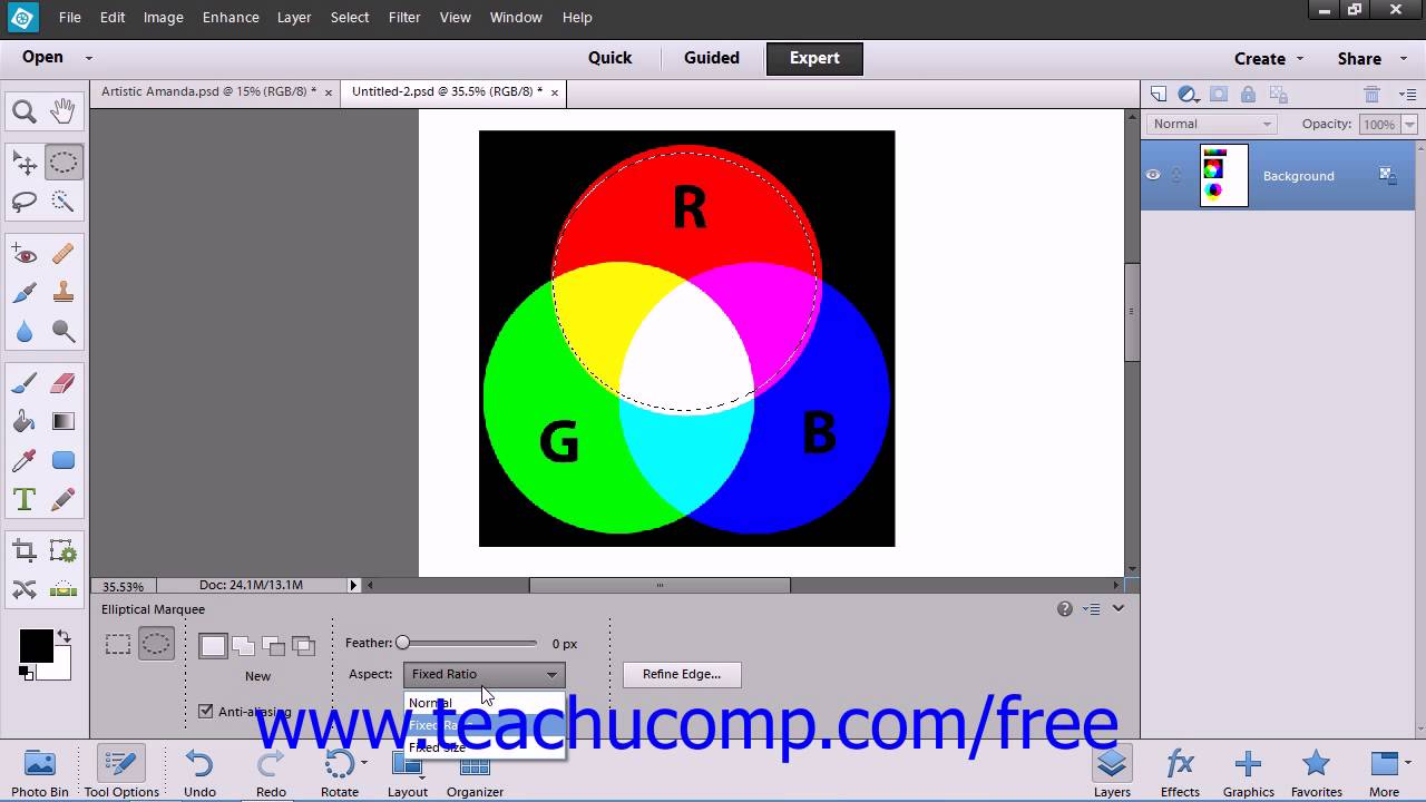 Photoshop Elements 12 Tutorial The Marquee Tools Adobe Training Lesson ...