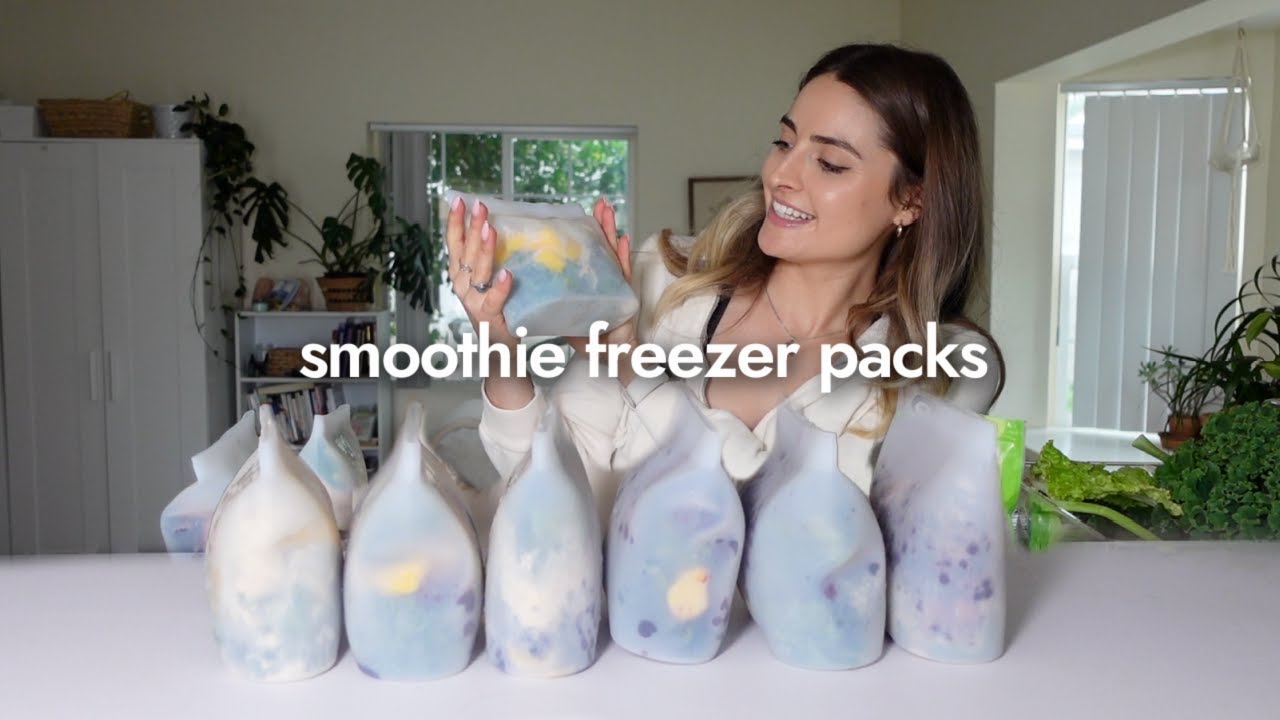 ⁣SMOOTHIE FREEZER PACKS! Fruit and Veggie Smoothie Meal Prep