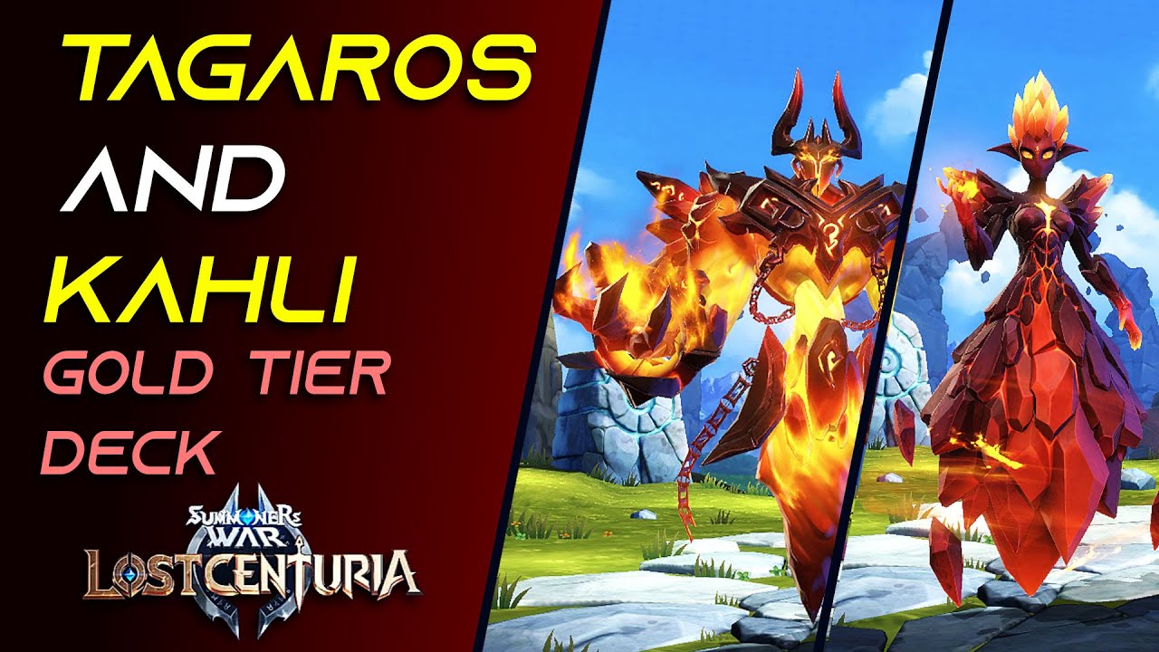 How I Build My Gold Tier Rank Deck With Tagaros And Kahli | Summoners ...