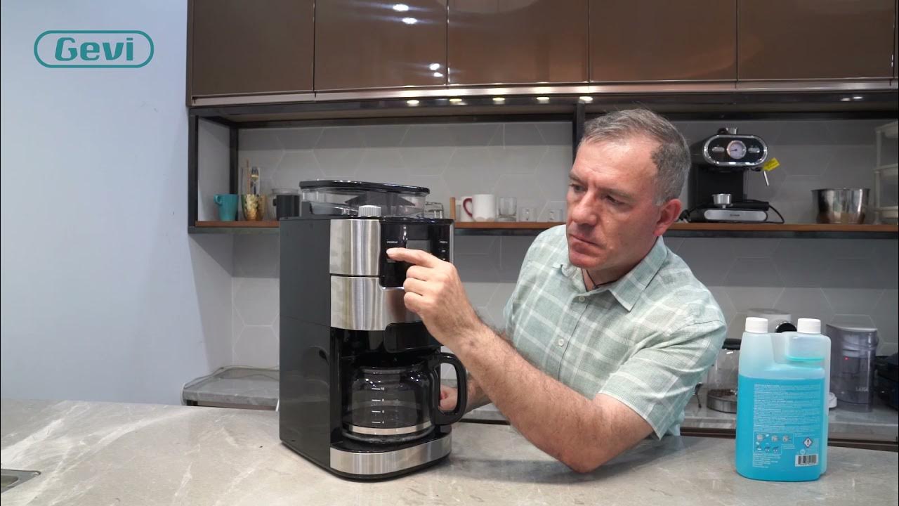 How to use the Gevi GECMA025AU coffee machine for deep cleaning YouTube