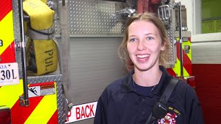 19-year-old becomes first paid female firefighter for Town of Pulaski