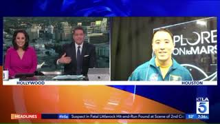 KTLA Interviews Astronaut Dr. Jonny Kim about His Journey in January 2020