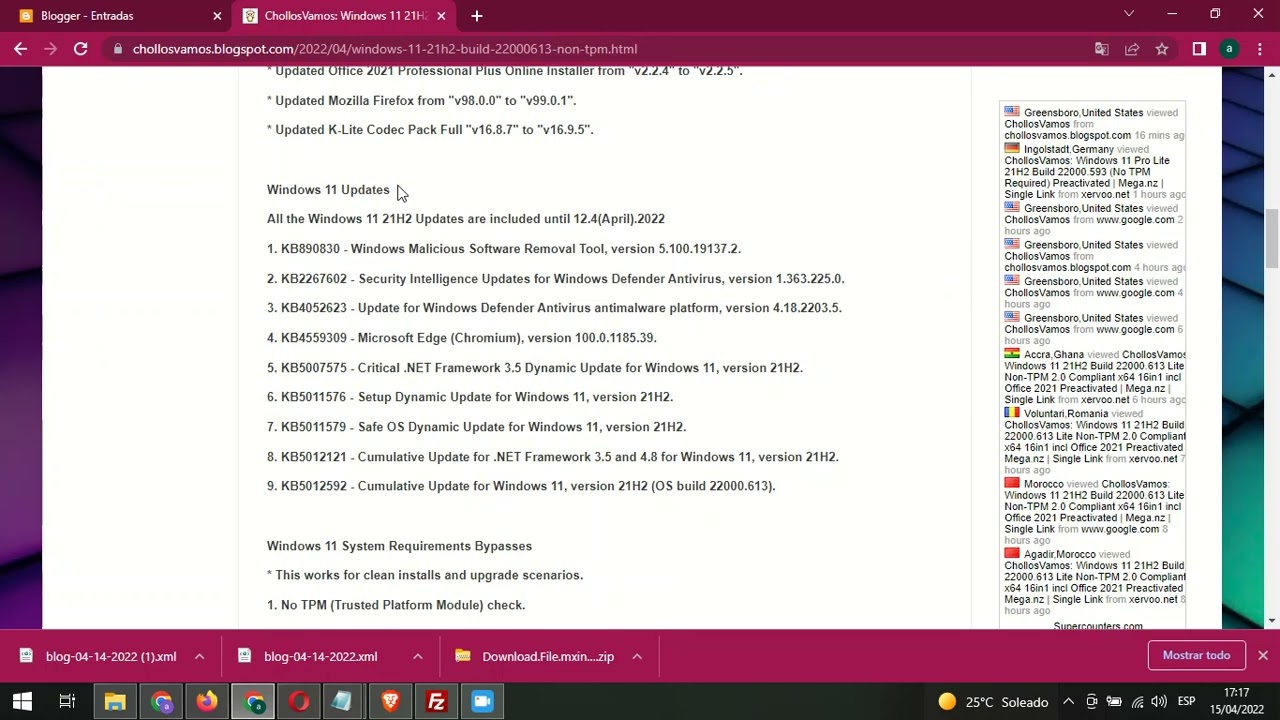 Windows 11 21H2 Build 22000.613 Non-TPM 2.0 Compliant 16in1 x64 Integral Edition Multilanguage April