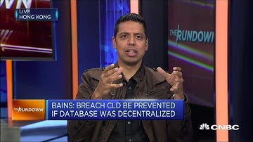 CNBC Interview on Equifax Breach and Decentralized Database
