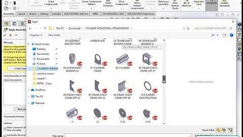 TUTORIAL SOLIDWORKS 05 ASSEMBLY END EDIT PART-STEAM ENGINE WITH SLIDE VALVE