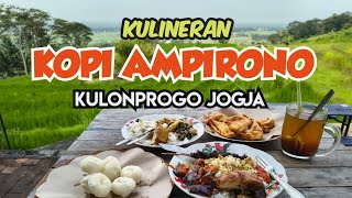 Culinary Tour of Country Cuisine, Ampirono Coffee, Kulon Progo, Jogja, Rice Field View