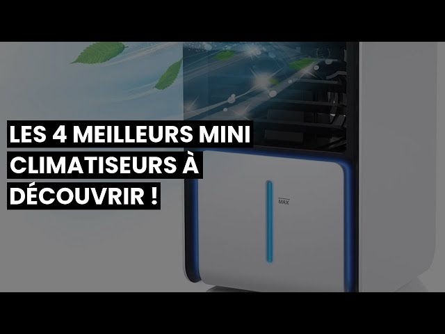 Mini Climatiseur Portable, Mobile Sans Évacuation, Ventilateur Silencieux  Chambre, Clim Portable Rechargeable USB Petit Humidificateur Air 3600mAh 4