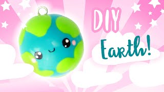 DIY EARTH Clay Charm 🌍 -Polymer Clay tutorial | KAWAII FRIDAY