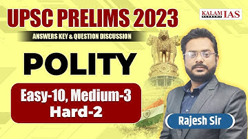 UPSC Prelims 2023 Paper Analysis Polity | UPSC Prelims 2023 Polity Questions Discussion | Kalam IAS