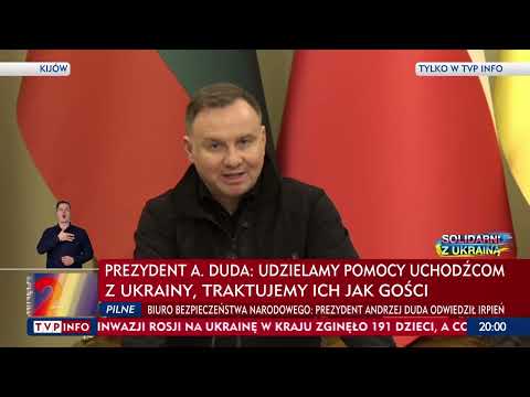 Prezydent Duda w Kijówie: To nie wojna, to terroryzm, gdy wysyła się żołnierzy, by mordowali cywilów