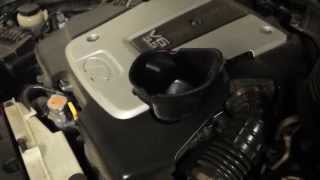 How to change oil on G35 XS
