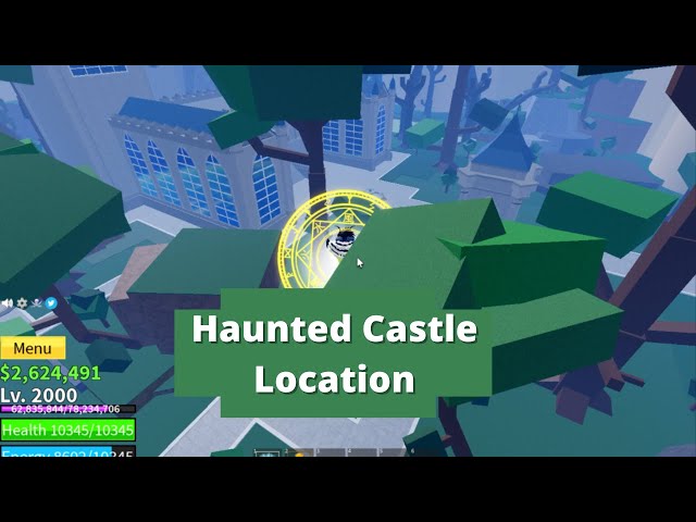 Haunted Castle Location on Blox Fruits Update 16 