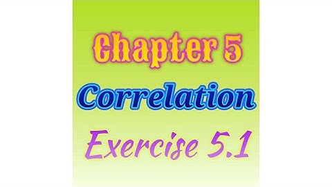 Correlation Exercise 5.1 11th Commerce Maths 2 Maharashtra Board New Syllabus