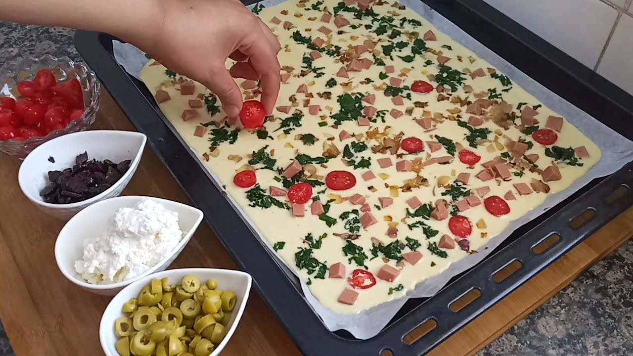 بكأسين دقيق بدون عجن ولا اختمار❓أسرع وأسهل وجبة عشاء بحجم عائلي بمكونات بسيطة جداا✔️✔️