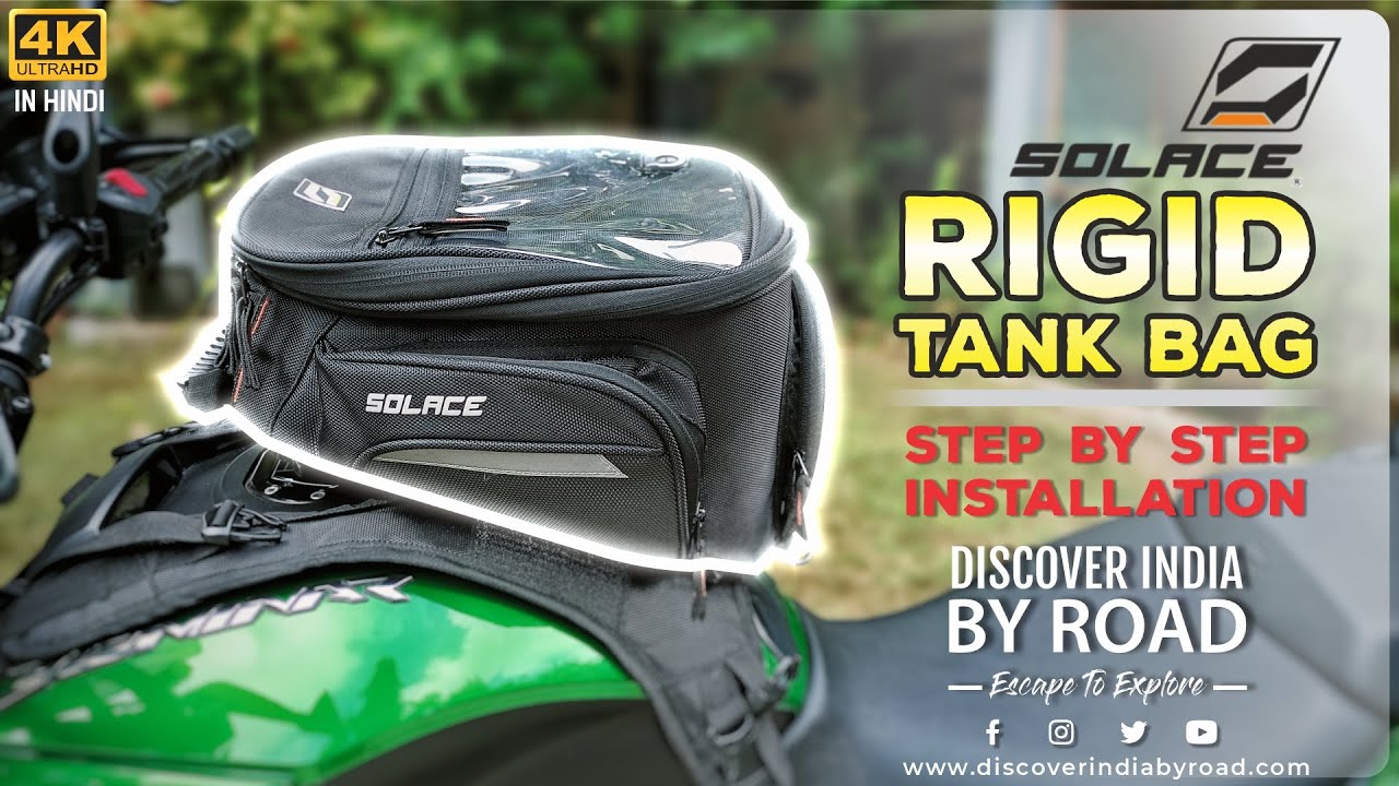 Solace RIGID Tank bag Review and Installation Tank bag