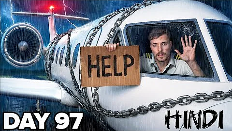Survive 100 Days Trapped In a Private Jet In Hindi | Mr Beast Hindi | Mrbeast in Hindi @MrBeast