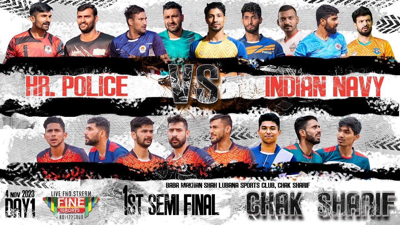 INDIAN NAVY vs HARYANA || 1ST SEMI || CHAK SHARIF || @FineSportsLive