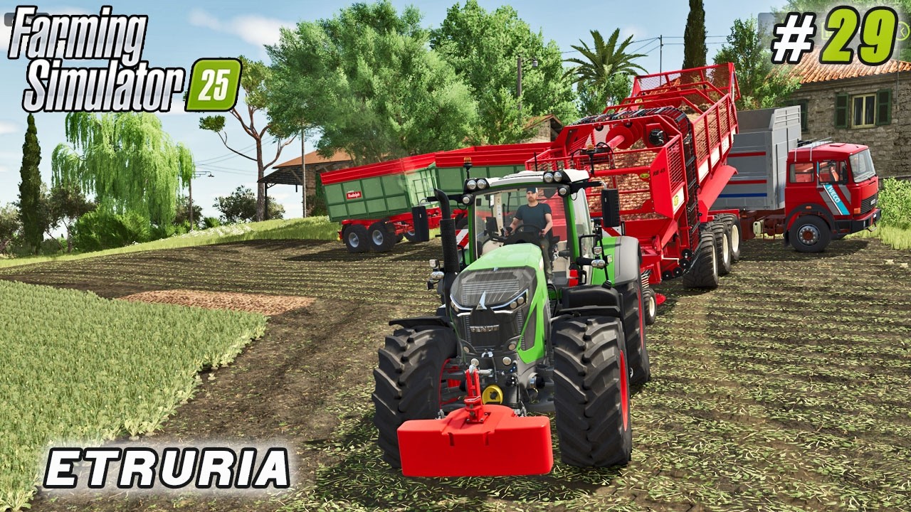 Глубокая обработка почвы и уборка сахарной свеклы с полной логистической цепочкой | FS 25 | Ферма...