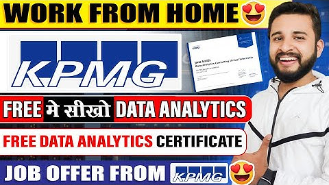 KPMG HIRING FRESHERS | NETHERLAND BASED MNC HIRING | FREE DATA ANALYTICS COURSE | FREE CERTIFICATE