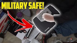 Found LOCKED SAFE In SOLDIERS Storage Unit! I Bought an Abandoned Storage Unit
