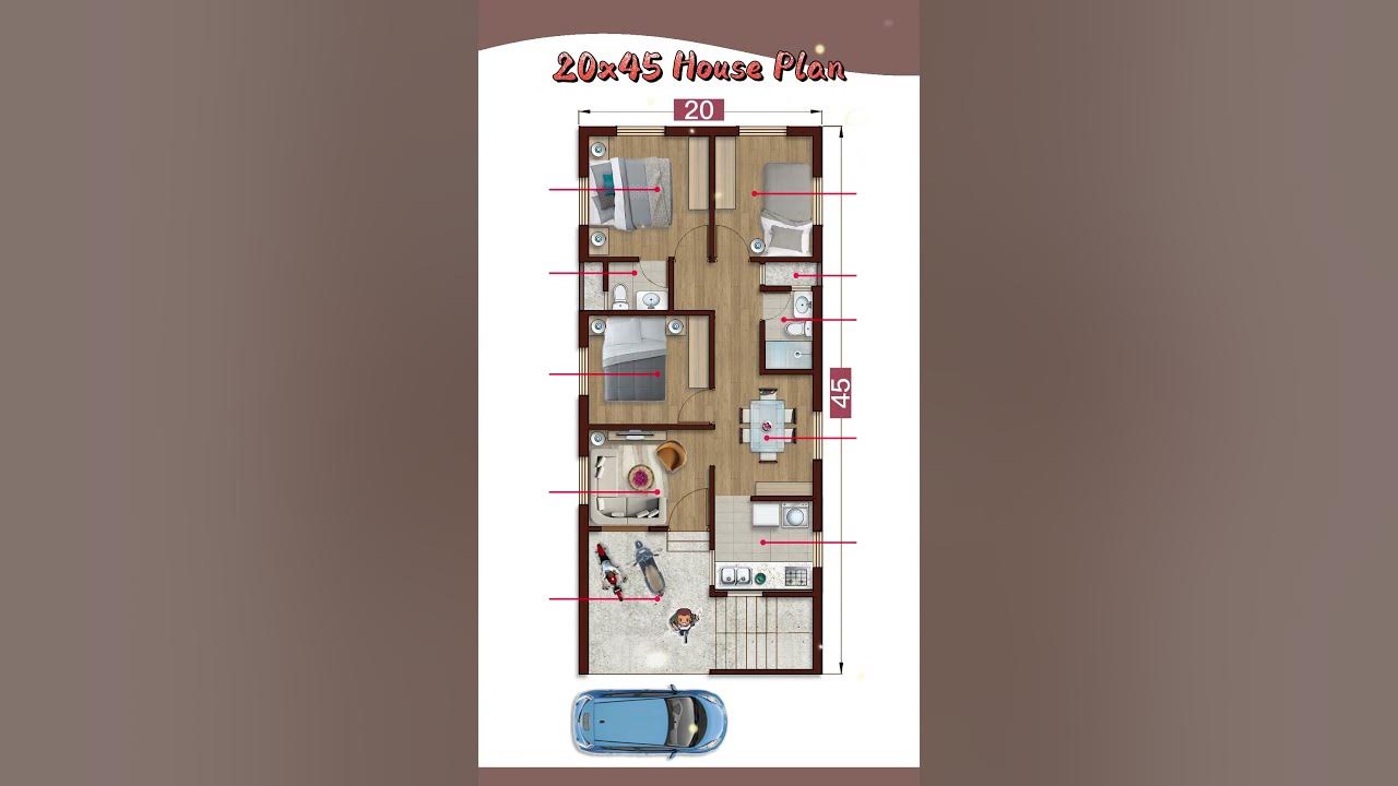 20-45-perfect-house-plan-3-bhk-with-car-parking-20-by-45-home-plan