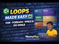 C# Loops Explained for Beginners 🔁 | for, foreach, while & do-while (Easy Examples)