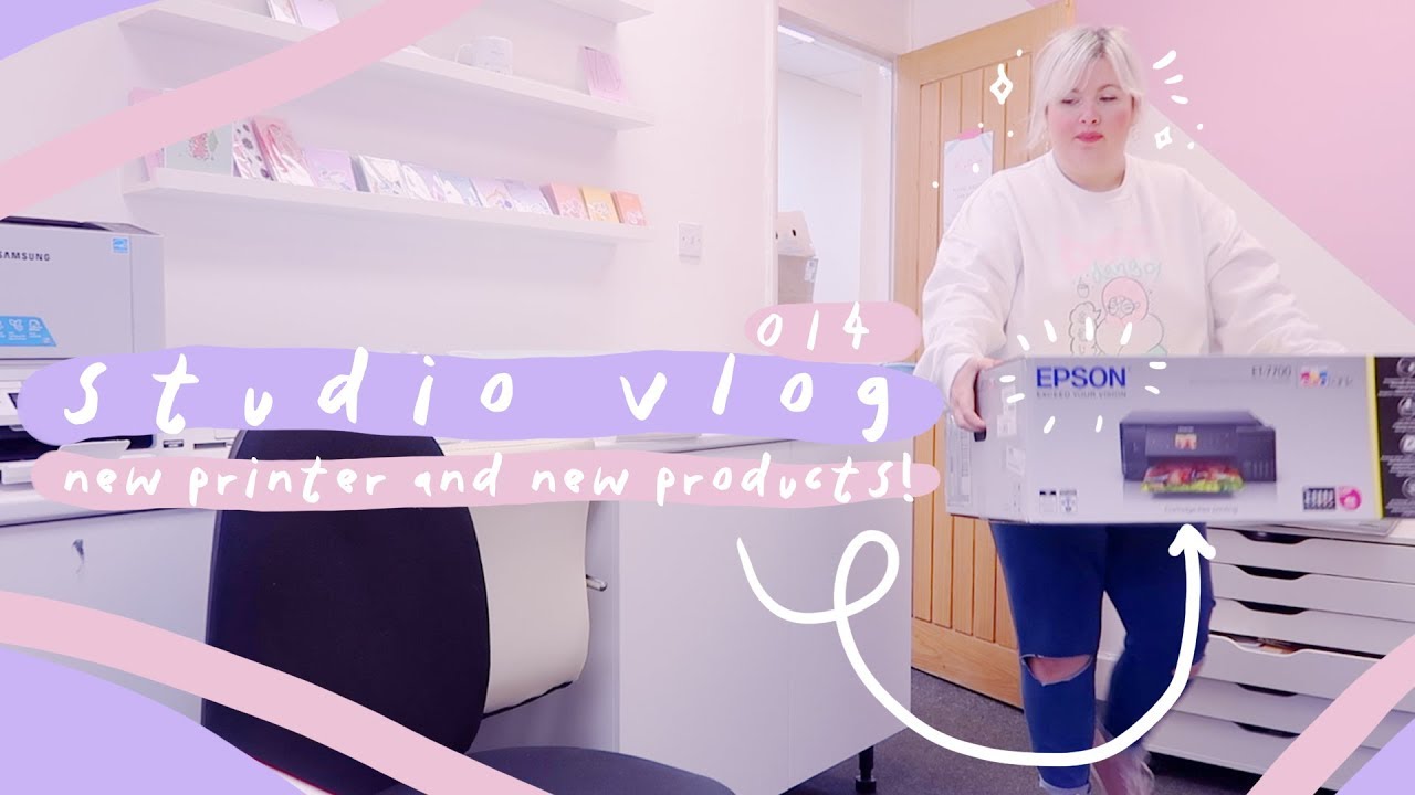 STUDIO VLOG 014: NEW YEAR - NEW PRINTER - NEW PRODUCTS - YouTube