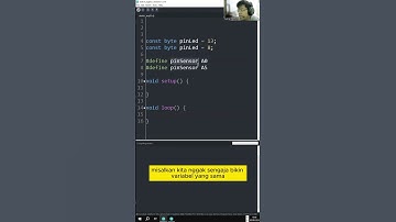 Perbedaan KONSTANTA dan DEFINE Dalam Membuat Variabel Pin Arduino #arduino #coding #arduinocoding