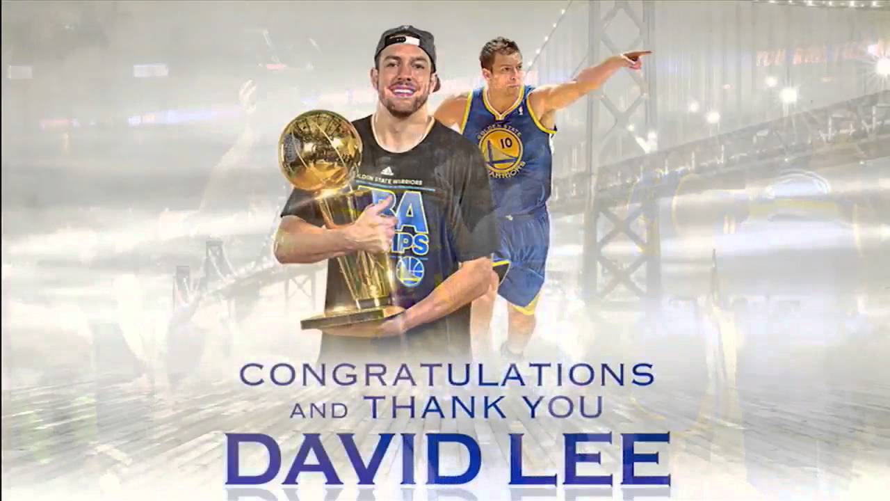 David Lee presented 14-15 championship ring in ceremony before Golden State  Warriors game - YouTube