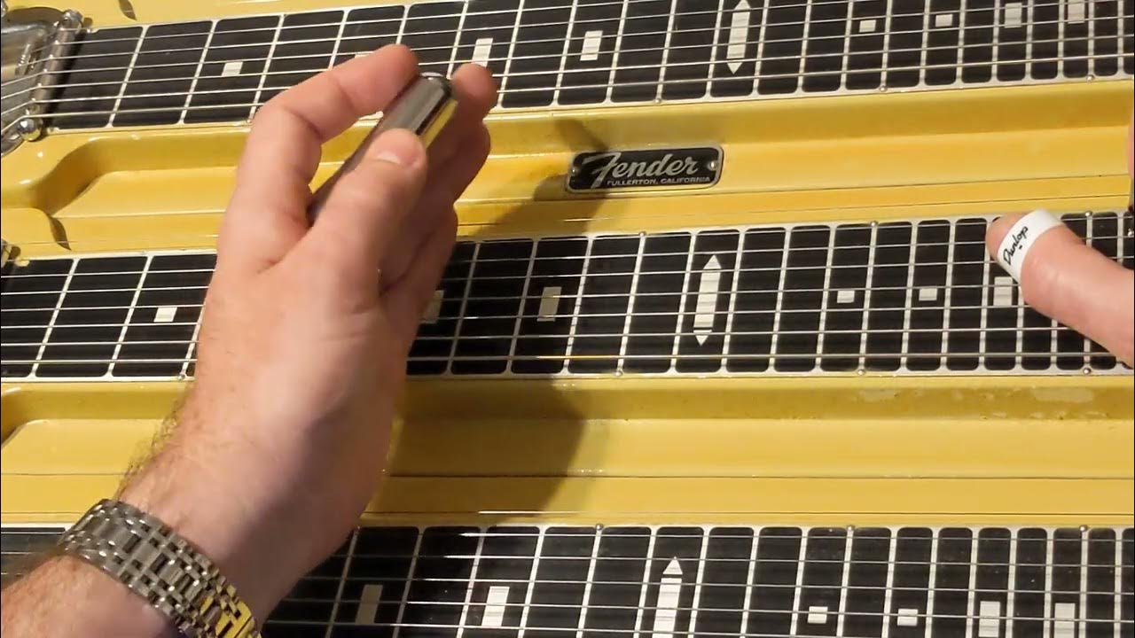 Basic lap steel guitar lesson 12 bar blues in C6 . 6 or 8 string lap