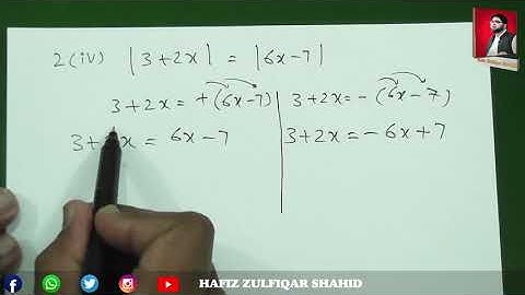 Grade 9 | Math (Science Group) | Unit No 7 {Linear Equation/Inequalities}Ex 7.2 #hafizzulfiqarshahid