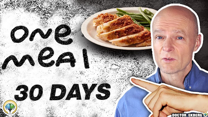 Et si vous ne mangiez qu'une fois par jour pendant 30 jours ?