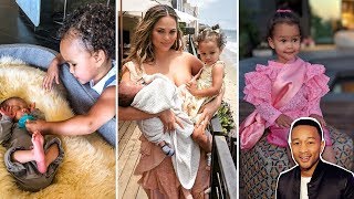 Chrissy Teigen &amp; John Legend&#39;s Kids - 2018 [Daughter Luna Stephens &amp; Son Miles Stephens]