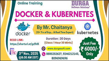 DOCKER & KUBERNETES Online Training @ DURGASOFT