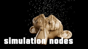 interactive rain using -simulation nodes- blender