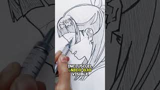 An anime face in profile is not just a turned front view #anime #drawing #profile