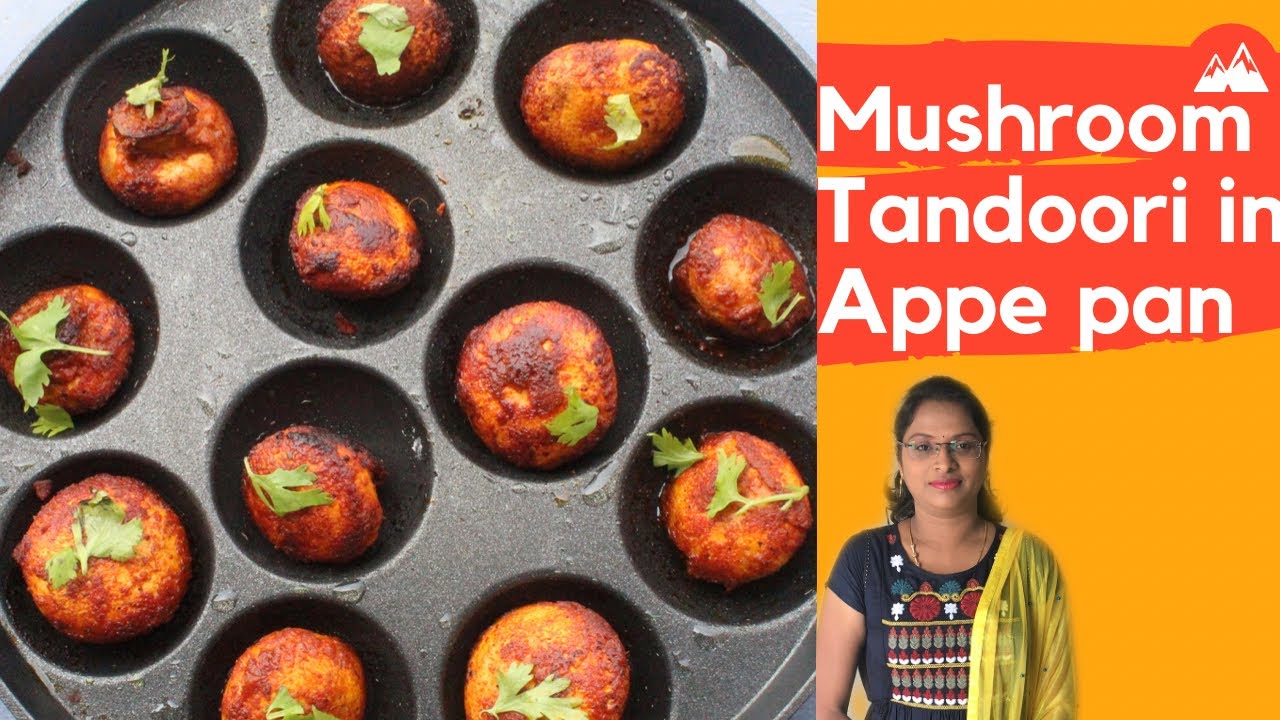 Mushroom Tandoori in Appe pan Easy mushroom recipe in Tamil YouTube