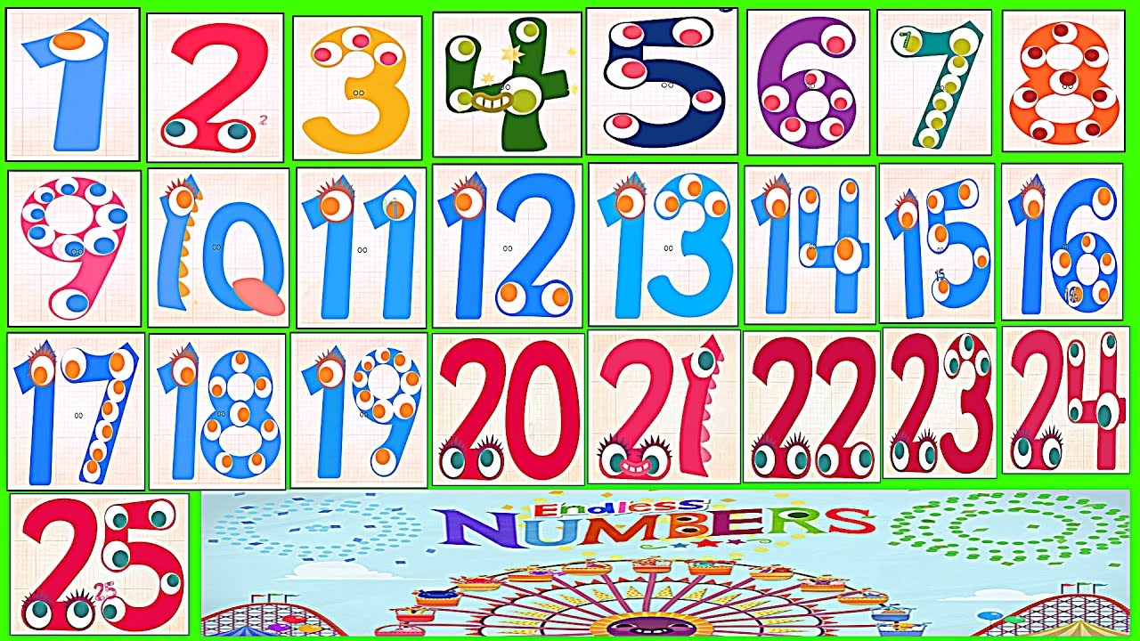 Learn Numbers Kids Count 1 2 3 4 5 6 7 8 9 10 11 12 13 14 15 16 17 18 19 21 22 23 24 25 Preschool Youtube