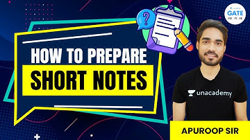 How to Prepare Short Notes| Prepration Strategy | By Apuroop Sir