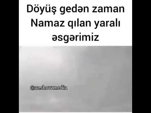 Döyüş gedən zaman Namaz qılan yaralı əsgərimiz