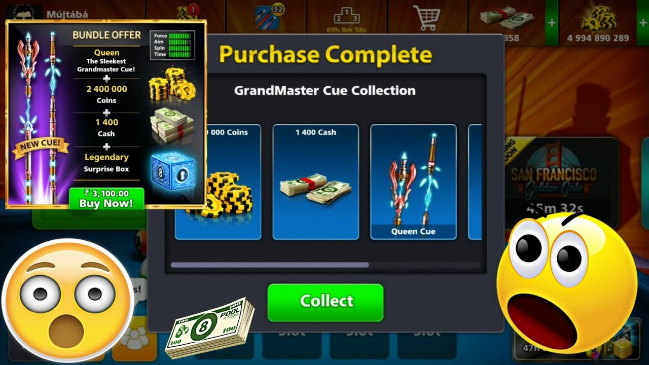Buying Queen Cue Gameplay With Queen Cue Miniclip 8 Ball Pool Youtube