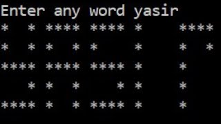 Trick to print any name or word using Star Pattern in C Programming | Programming Eye | #Short screenshot 3