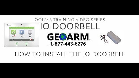 Qolsys IQ Panel: DIY How to Install the QS-1601-840 IQ Doorbell