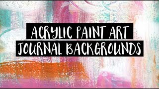 Acrylic Painting Art Journal Background Pages